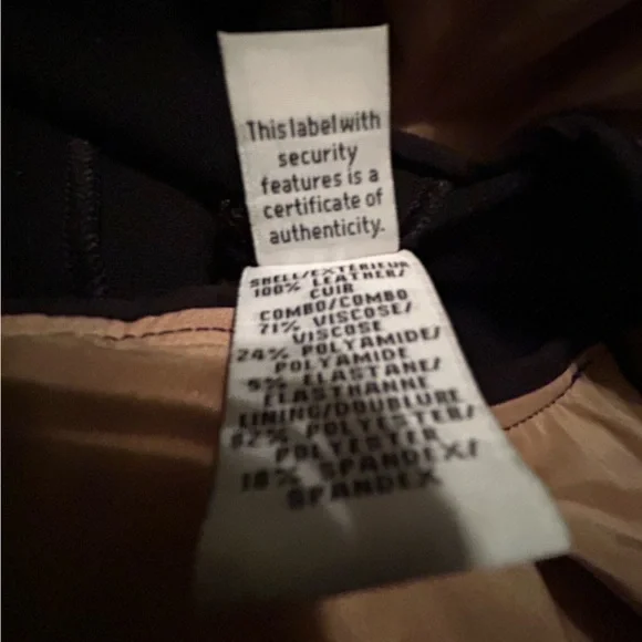 Diane von Furstenburg Black and Tan Leather Sleeveless Dress - Picture 8 of 13